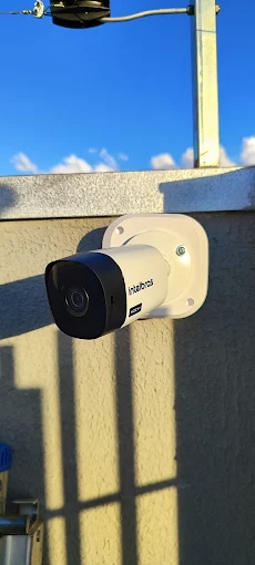 Câmera instalada em residência - GE Segurança, Maringá